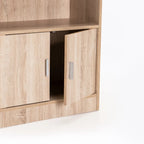 Rampu 2 Door 3 Shelf Bookcase - Oak