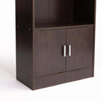 Rampu 2 Door 4 Shelf Bookcase - Wenge