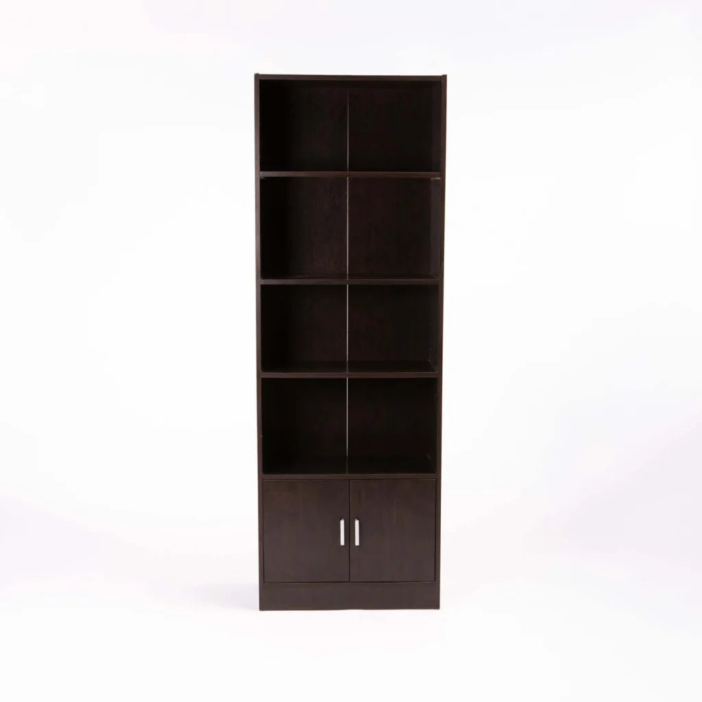 Rampu 2 Door 4 Shelf Bookcase - Wenge