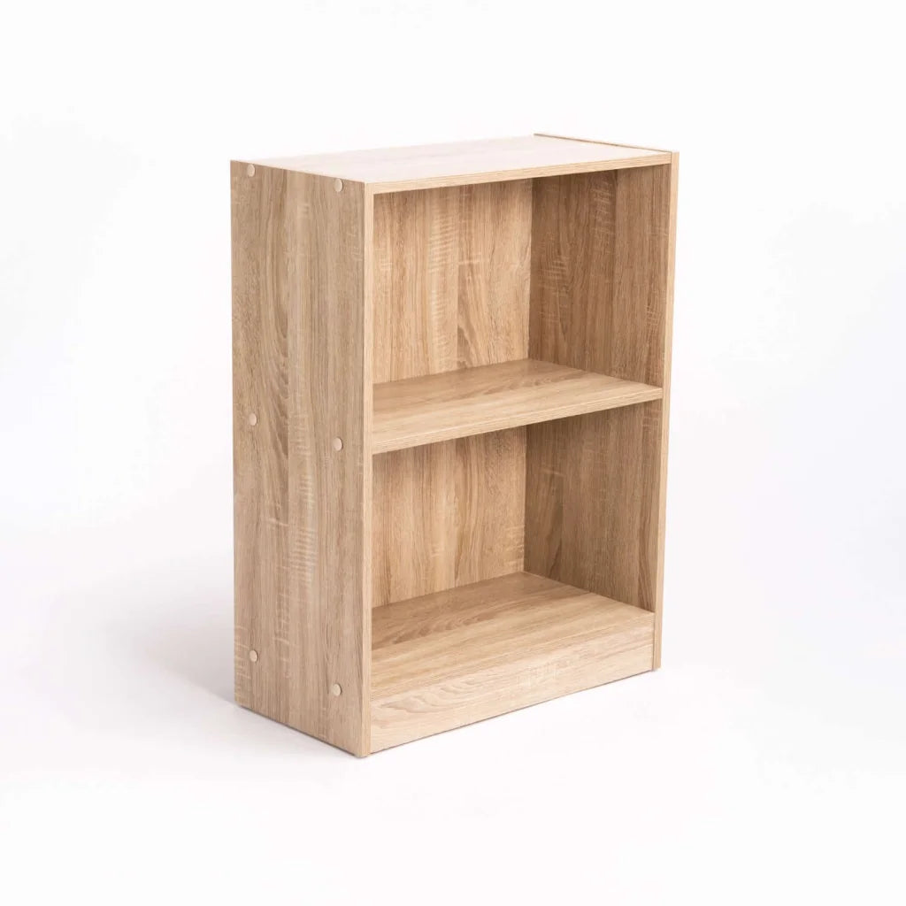 Rampu 2 Shelf Bookcase - Oak