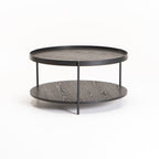 Irish 80cm Round Coffee Table - Black