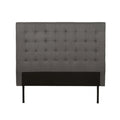 Rabbu Fabric Headboard - Grey - Double