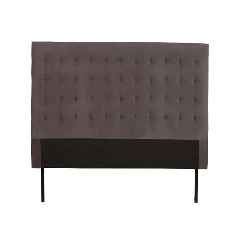 Rabbu Velvet Headboard - Dark Grey - King