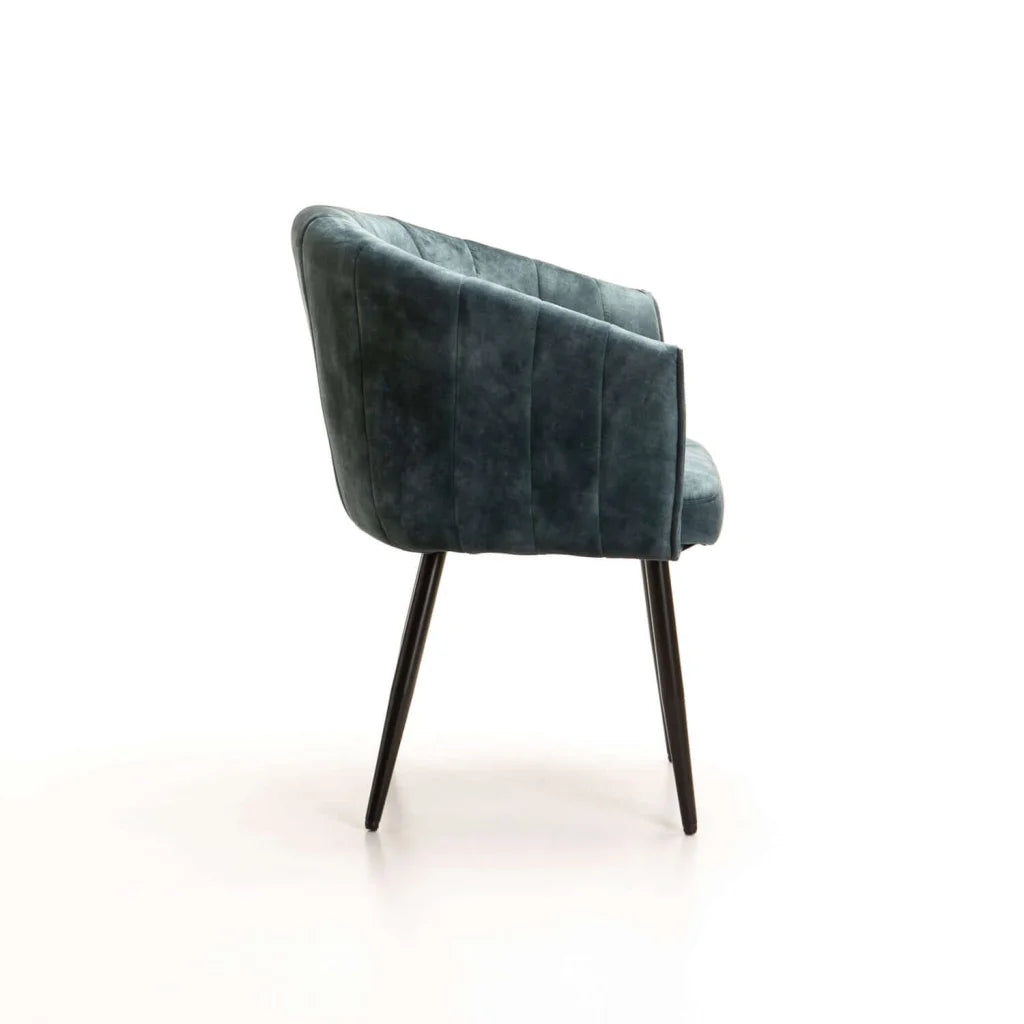Patiza Deluxe Velvet Dining Chair - Teal