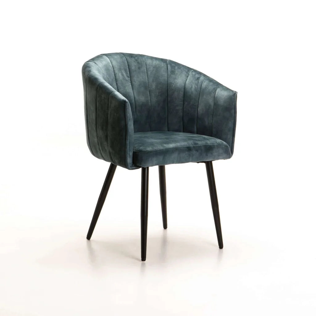 Patiza Deluxe Velvet Dining Chair - Teal