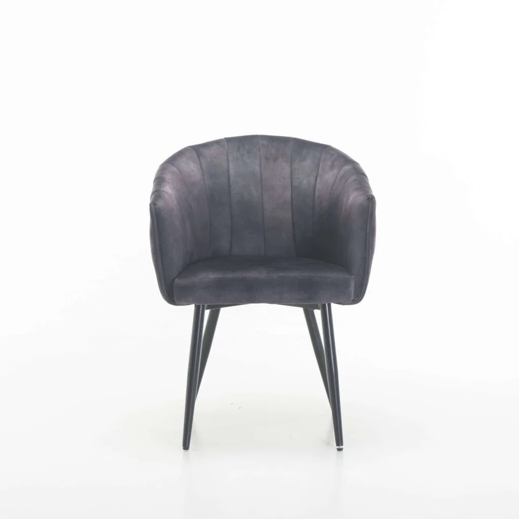 Patiza Deluxe Velvet Dining Chair - Grey