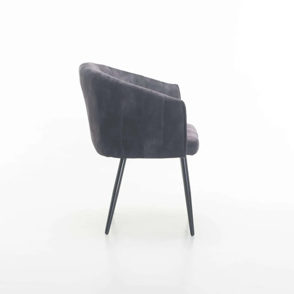 Patiza Deluxe Velvet Dining Chair - Grey