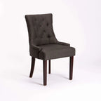 Kia Bloom Fabric Dining Chair - Charcoal