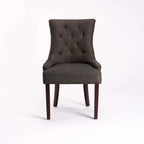 Kia Bloom Fabric Dining Chair - Charcoal