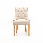 Kia Bloom Fabric Dining Chair - Cream/ Natural