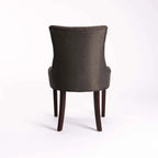 Kia Bloom Fabric Dining Chair - Charcoal