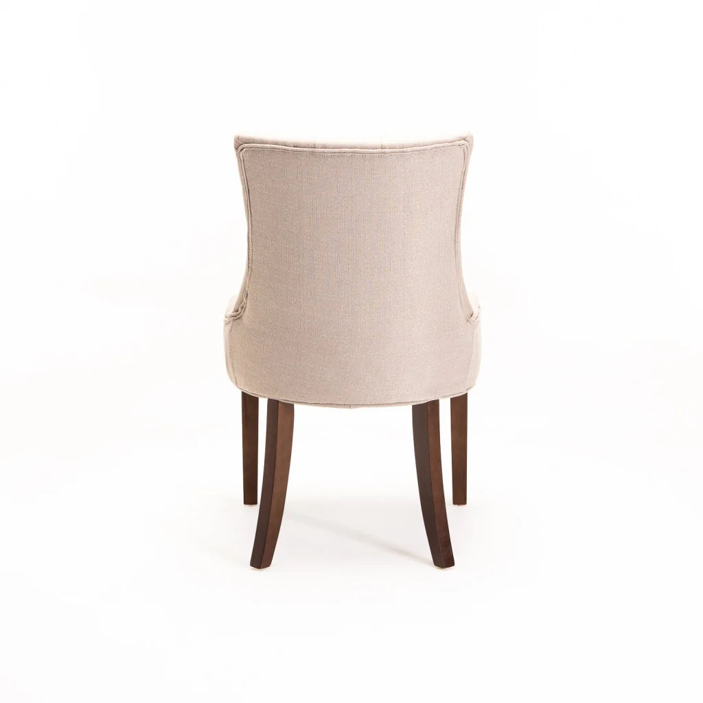 Kia Bloom Fabric Dining Chair - Cream