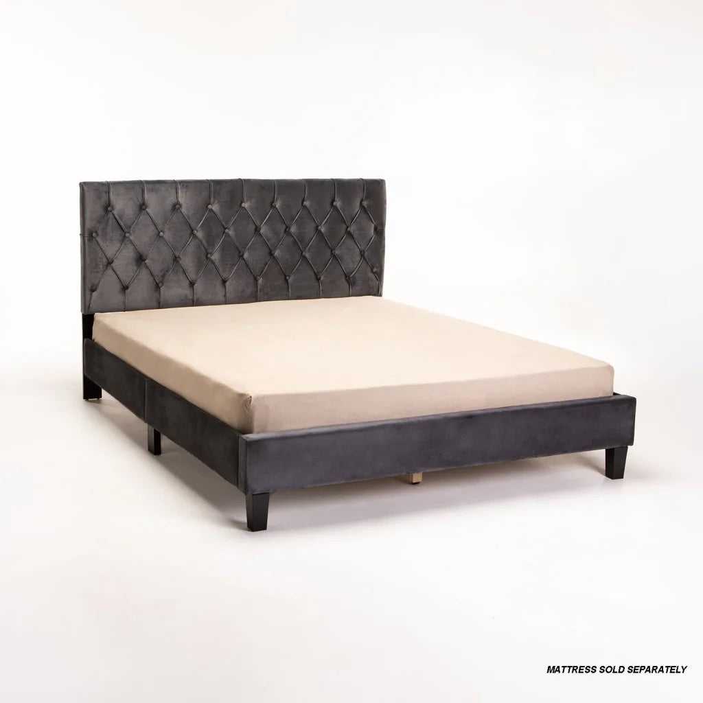 Olee Velvet Touch Bed Frame - Queen Standard Length