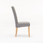 Pappa Deluxe Fabric Dining Chair - Grey