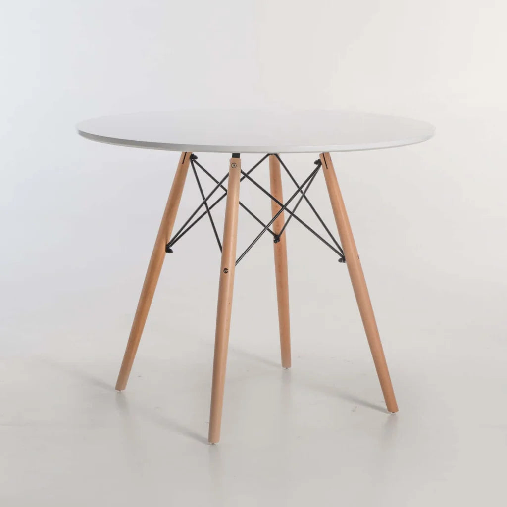 Andy Round Table - Wooden Leg