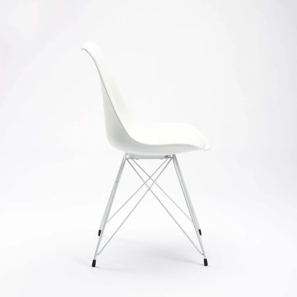 Rute White Leg Dining Chair