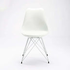 Rute White Leg Dining Chair