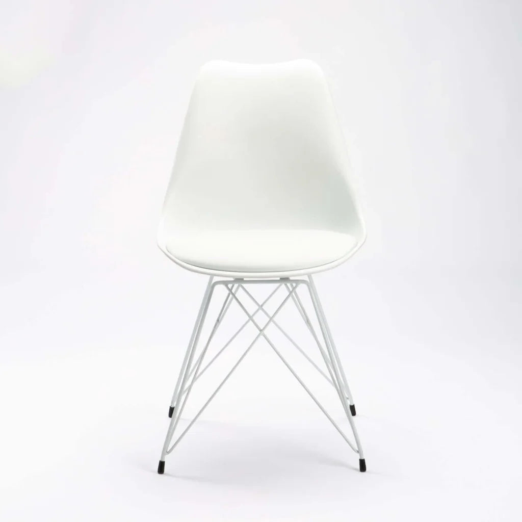 Rute White Leg Dining Chair