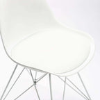 Rute White Leg Dining Chair