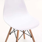 Rentia Wooden Leg Dining Chair - White