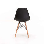 Rentia Wooden Leg Dining Chair - Black