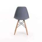 Rentia Wooden Leg Dining Chair - Grey