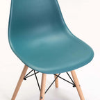 Rentia Wooden Leg Dining Chair - Teal