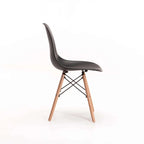 Rentia Wooden Leg Dining Chair - Black