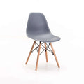 Rentia Wooden Leg Dining Chair - Grey