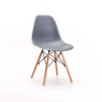 Rentia Wooden Leg Dining Chair - Grey