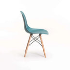 Rentia Wooden Leg Dining Chair - Teal