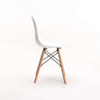 Rentia Wooden Leg Dining Chair - White