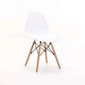 Rentia Wooden Leg Dining Chair - White