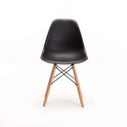 Rentia Wooden Leg Dining Chair - Black