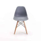 Rentia Wooden Leg Dining Chair - Grey