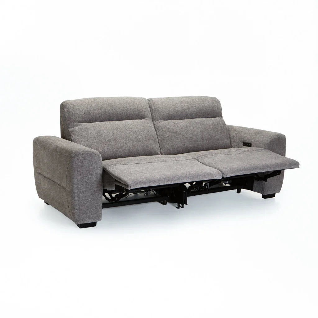 Canaka Fabric Electric Power 3 Seater Recliner