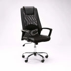 Power Exec Hiback Office Chair W-156 chrome base