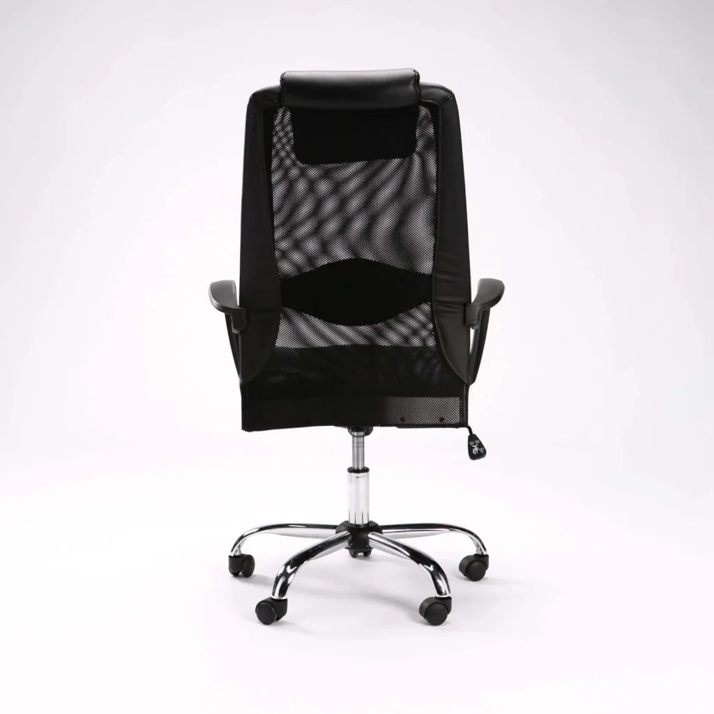 Power Exec Hiback Office Chair W-156 chrome base