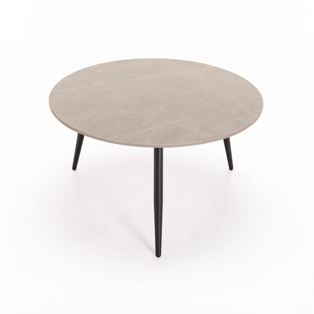 Cognac Set Of 2 Stone Top Coffee Table - Grey