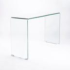 Clear Flute 125x40cm 12mm Tempered Glass Console