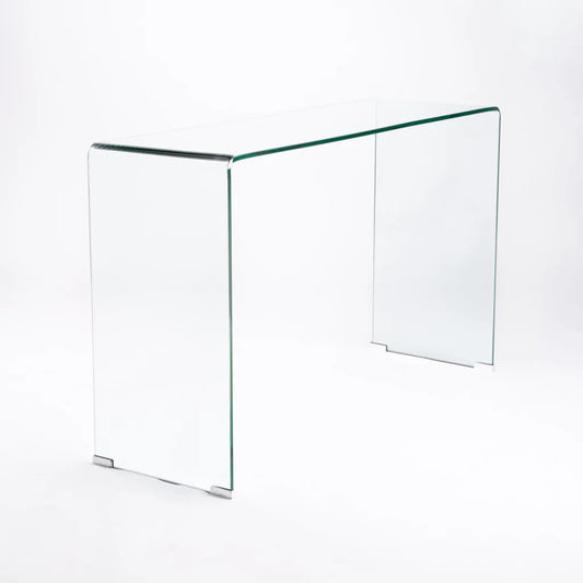 Clear Flute 125x40cm 12mm Tempered Glass Console