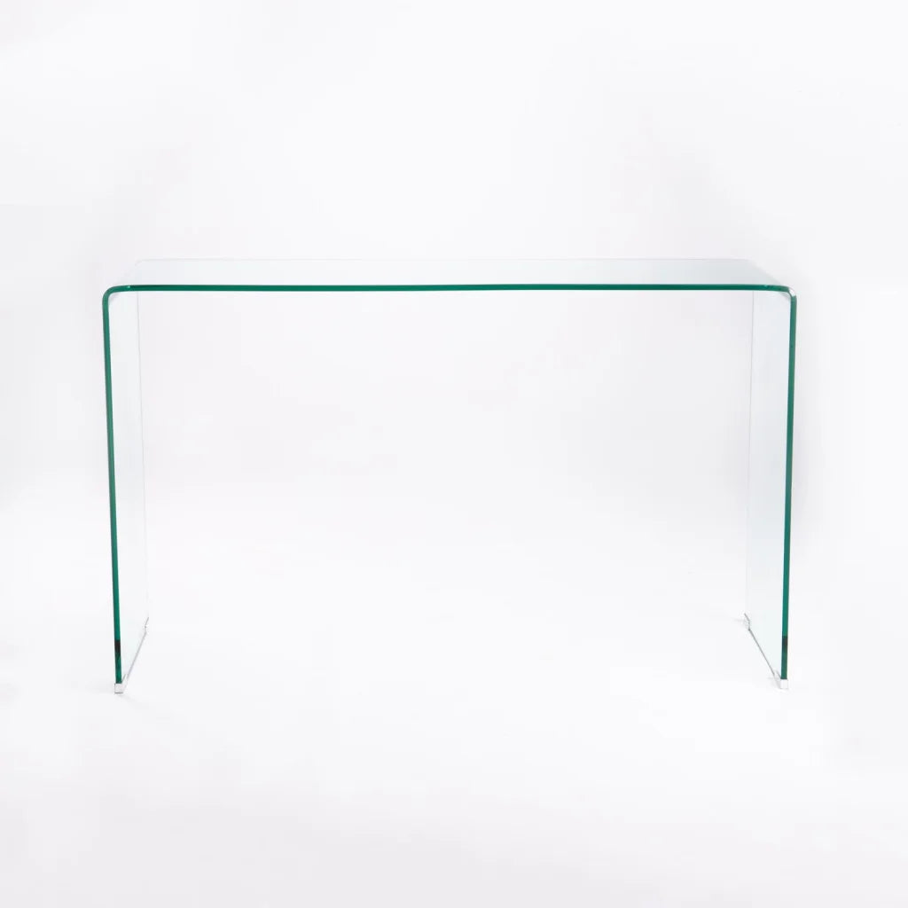 Clear Flute 125x40cm 12mm Tempered Glass Console