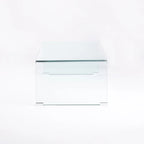 Clear Flute 12mm Tempered Glass Coffee Table -120 x 60 cm