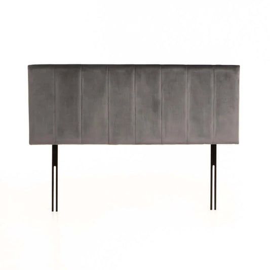 Rankin Velvet Headboad - Grey - Queen