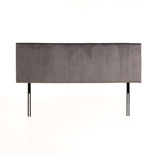 Rankin Velvet Headboad - Grey - King