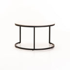 Colada Set Of 2 Stone Top Coffee Table - Gold Leg