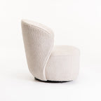 Saanvi Fabric Swivel Chair - Oatmeal