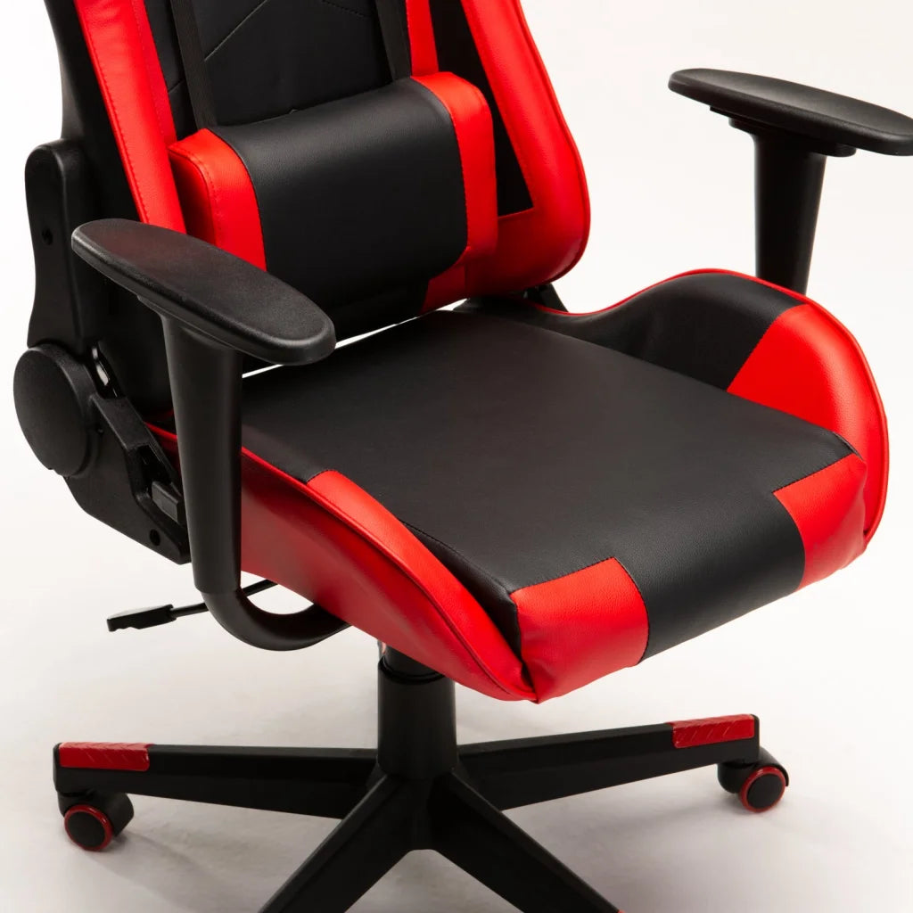 Yugo Highback Deluxe Gaming Chair AH577 - Black/Red