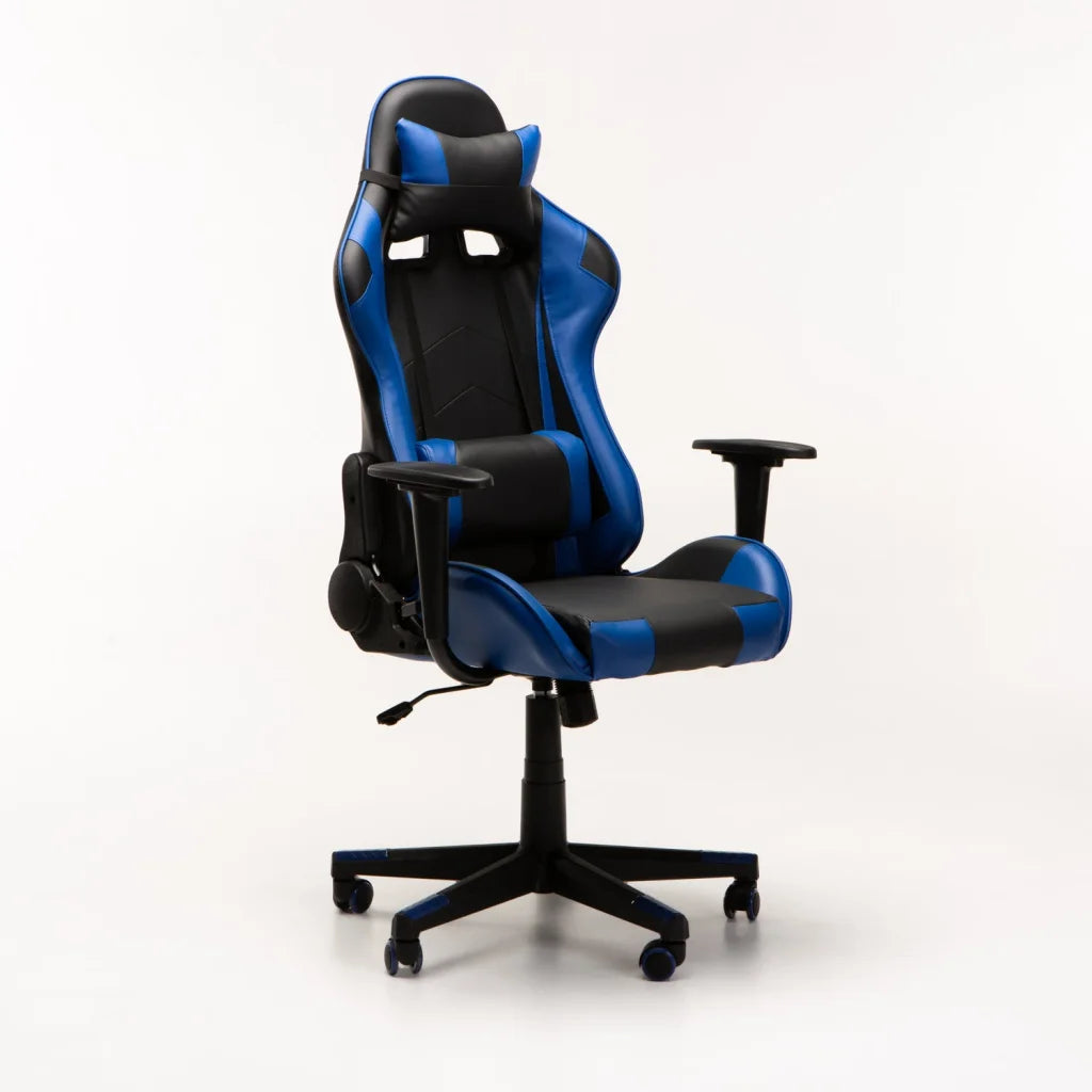 Yugo Highback Deluxe Gaming Chair AH577 - Black/Blue