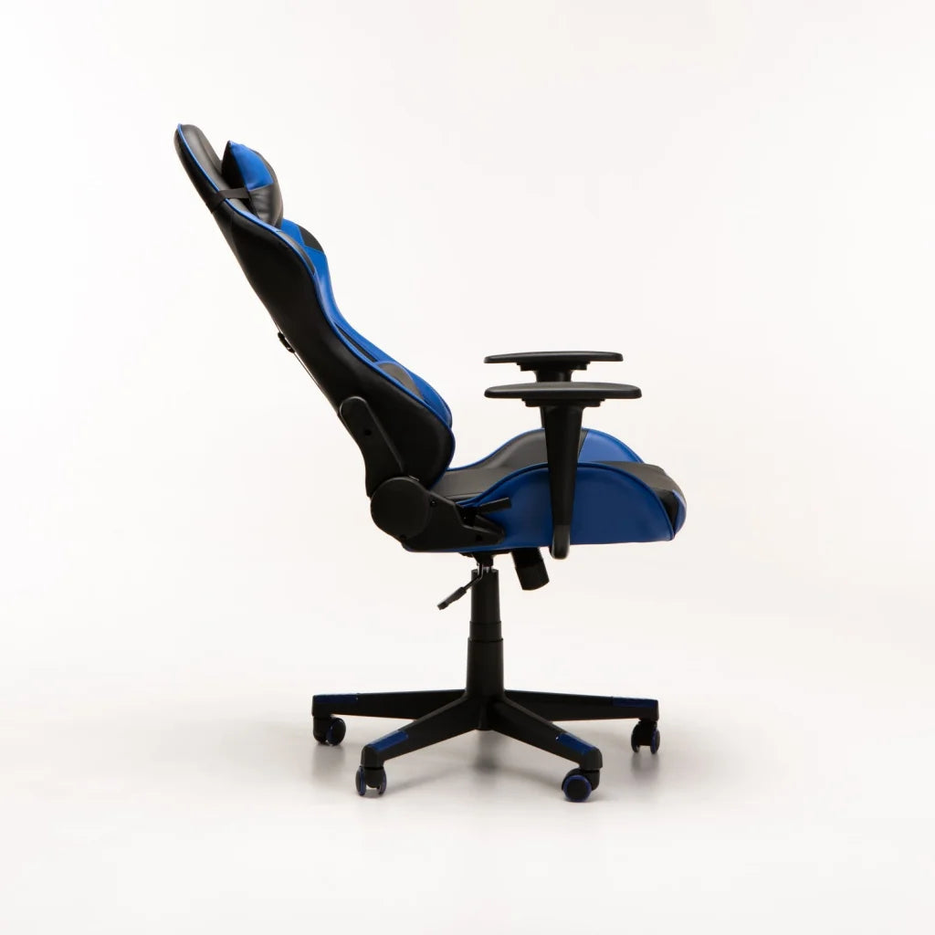 Yugo Highback Deluxe Gaming Chair AH577 - Black/Blue